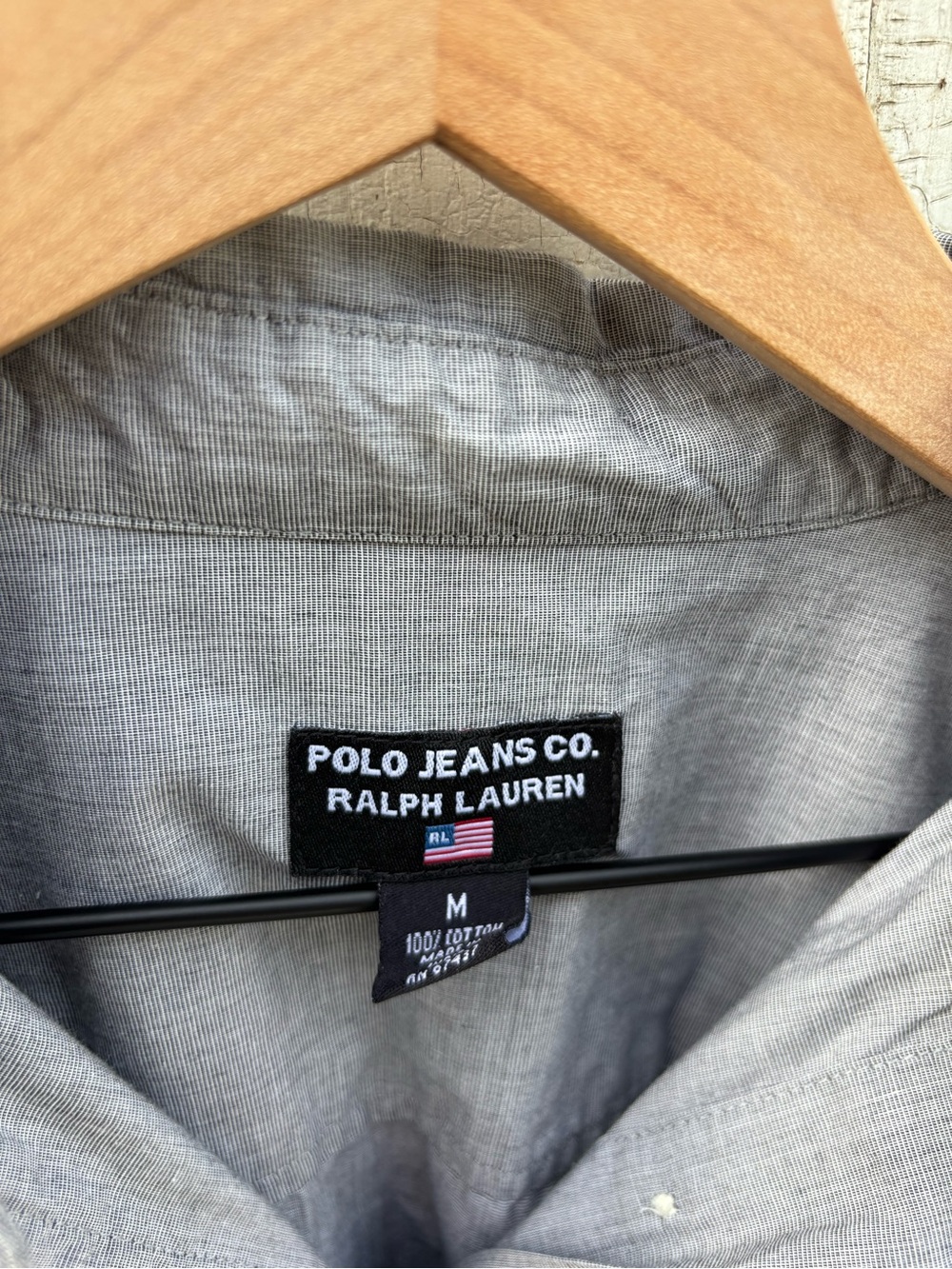Polo by Ralph Lauren Light Gray Women's Button-Down Shirt - Picture 2 of 4